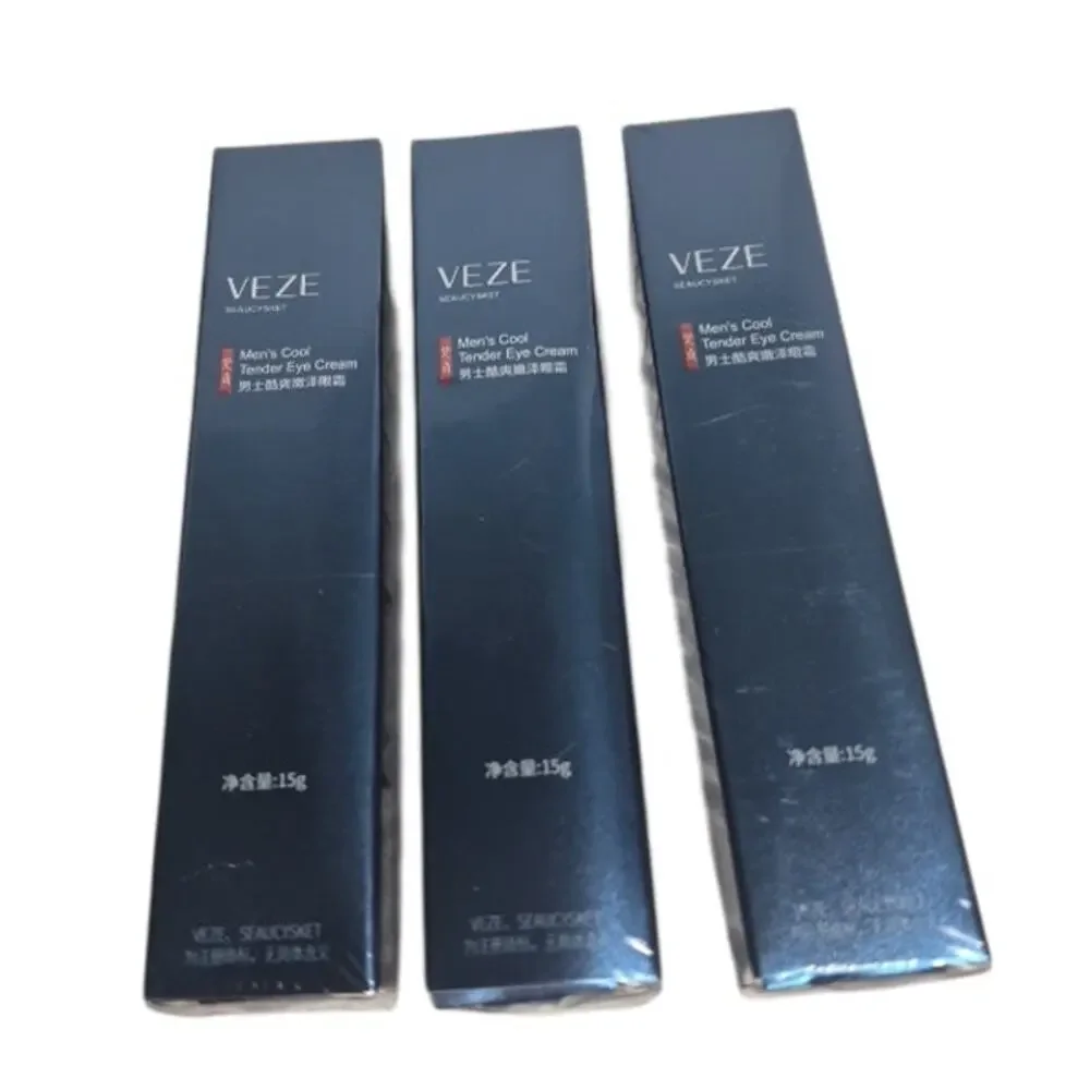 NEW VEZE Seaucysket Men's Cool Tender Eye Cream 15 G Each Lot of 3 Sealed